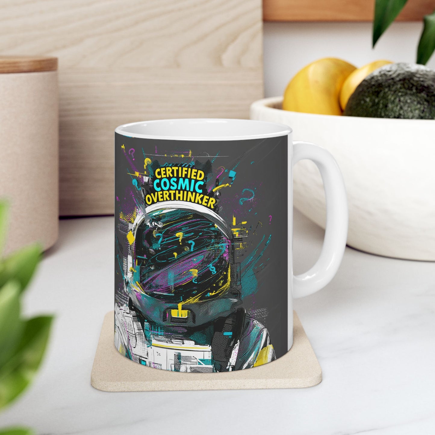 Certified Cosmic Overthinker | Funny Astronaut Mug | EchoVoid 11oz
