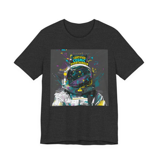 Certified Cosmic Overthinker | Astronaut Helmet T-Shirt | EchoVoid