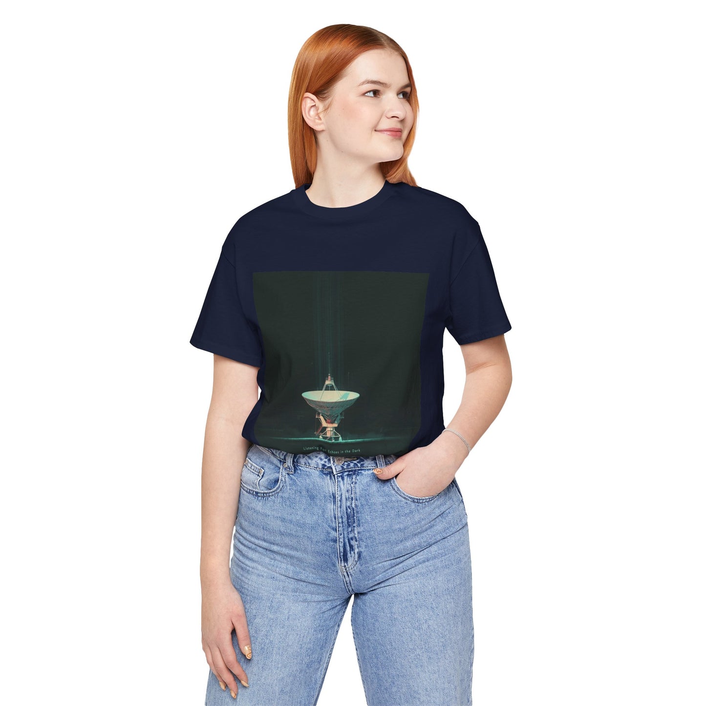 Echoes in the Dark | Radio Telescope T-Shirt | EchoVoid