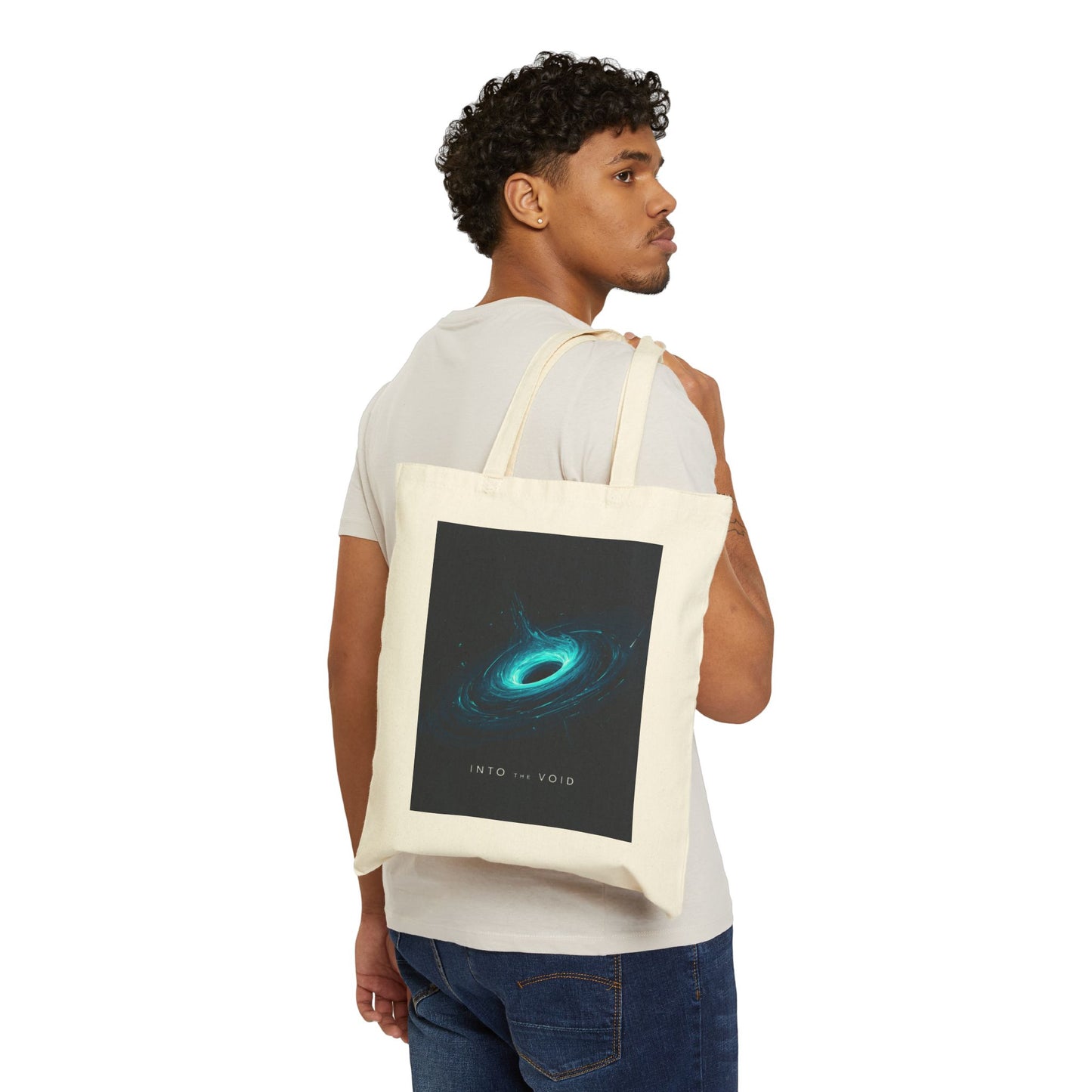 Into the Void | Cosmic Black Hole Tote Bag | EchoVoid