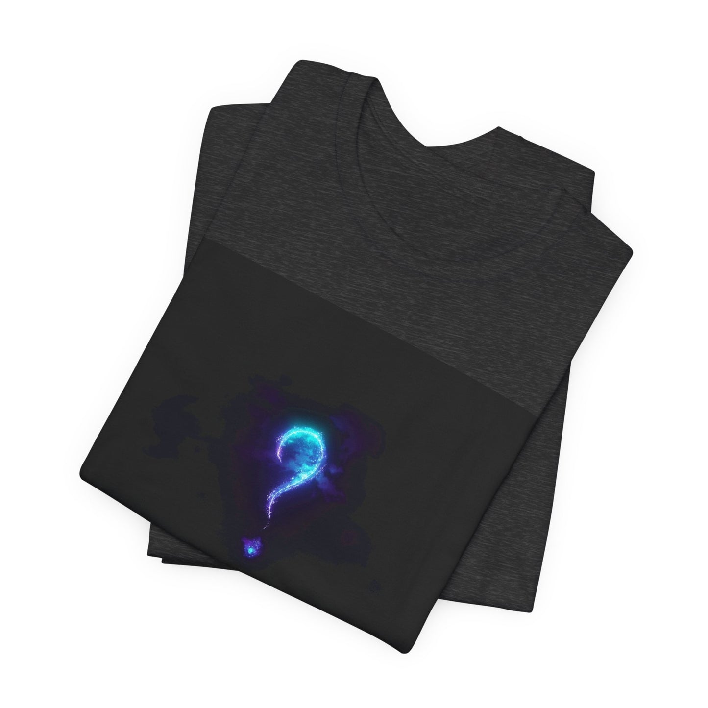 Curious in the Void | Glowing Question Mark T-Shirt | EchoVoid