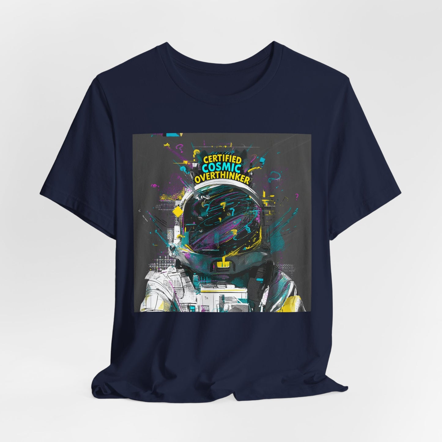 Certified Cosmic Overthinker | Astronaut Helmet T-Shirt | EchoVoid