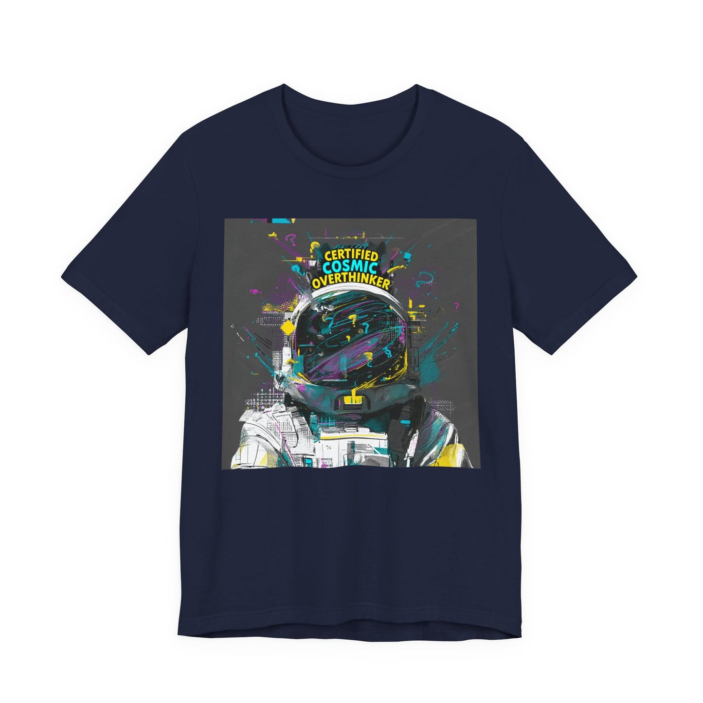 Certified Cosmic Overthinker | Astronaut Helmet T-Shirt | EchoVoid