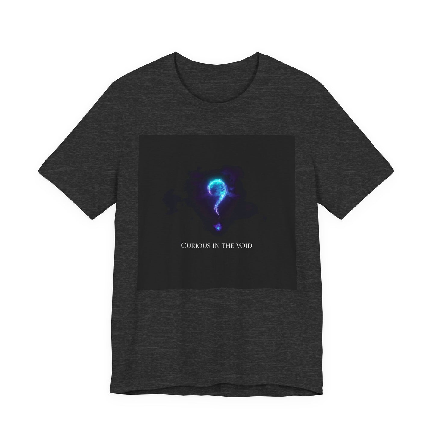 Curious in the Void | Glowing Question Mark T-Shirt | EchoVoid
