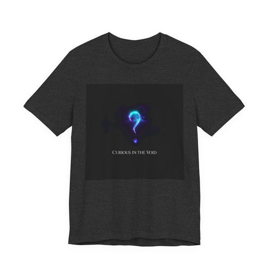 Curious in the Void | Glowing Question Mark T-Shirt | EchoVoid