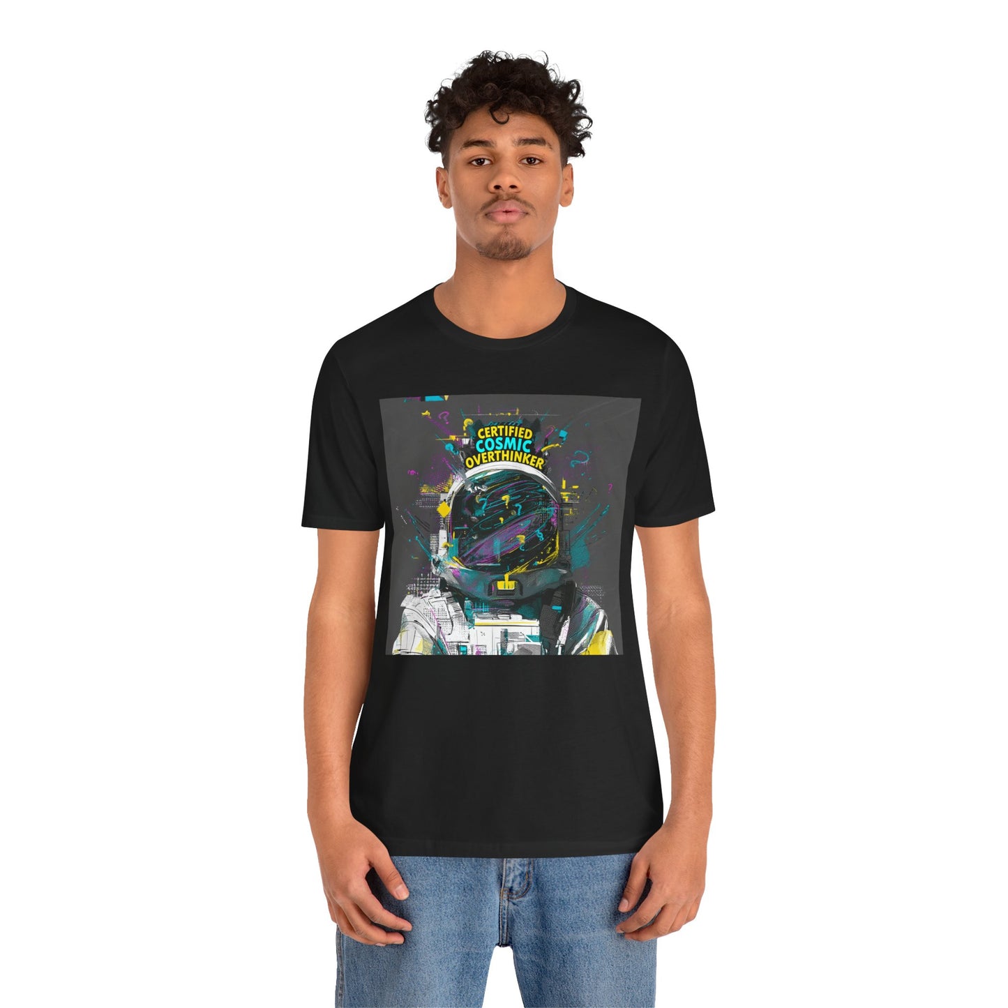Certified Cosmic Overthinker | Astronaut Helmet T-Shirt | EchoVoid