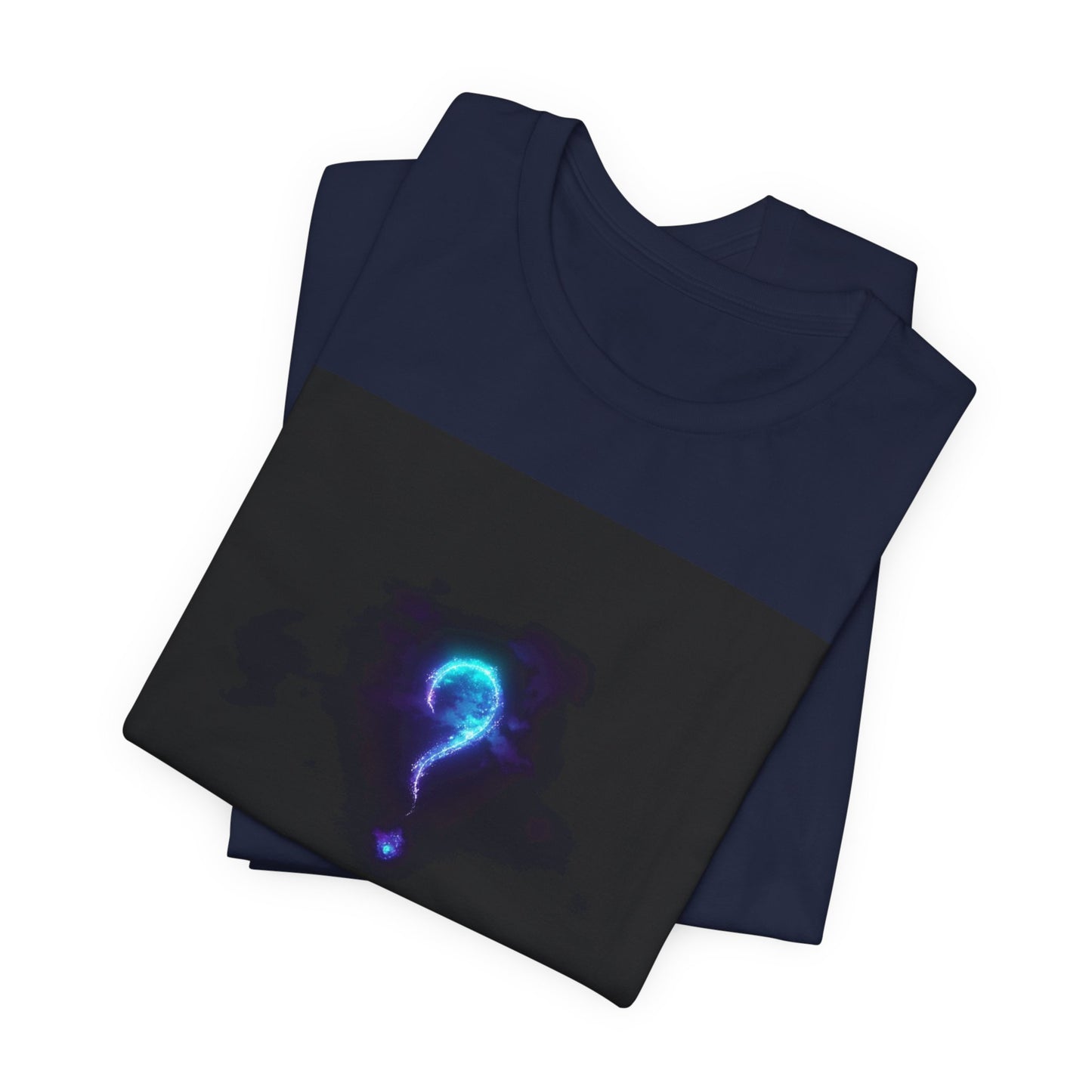 Curious in the Void | Glowing Question Mark T-Shirt | EchoVoid