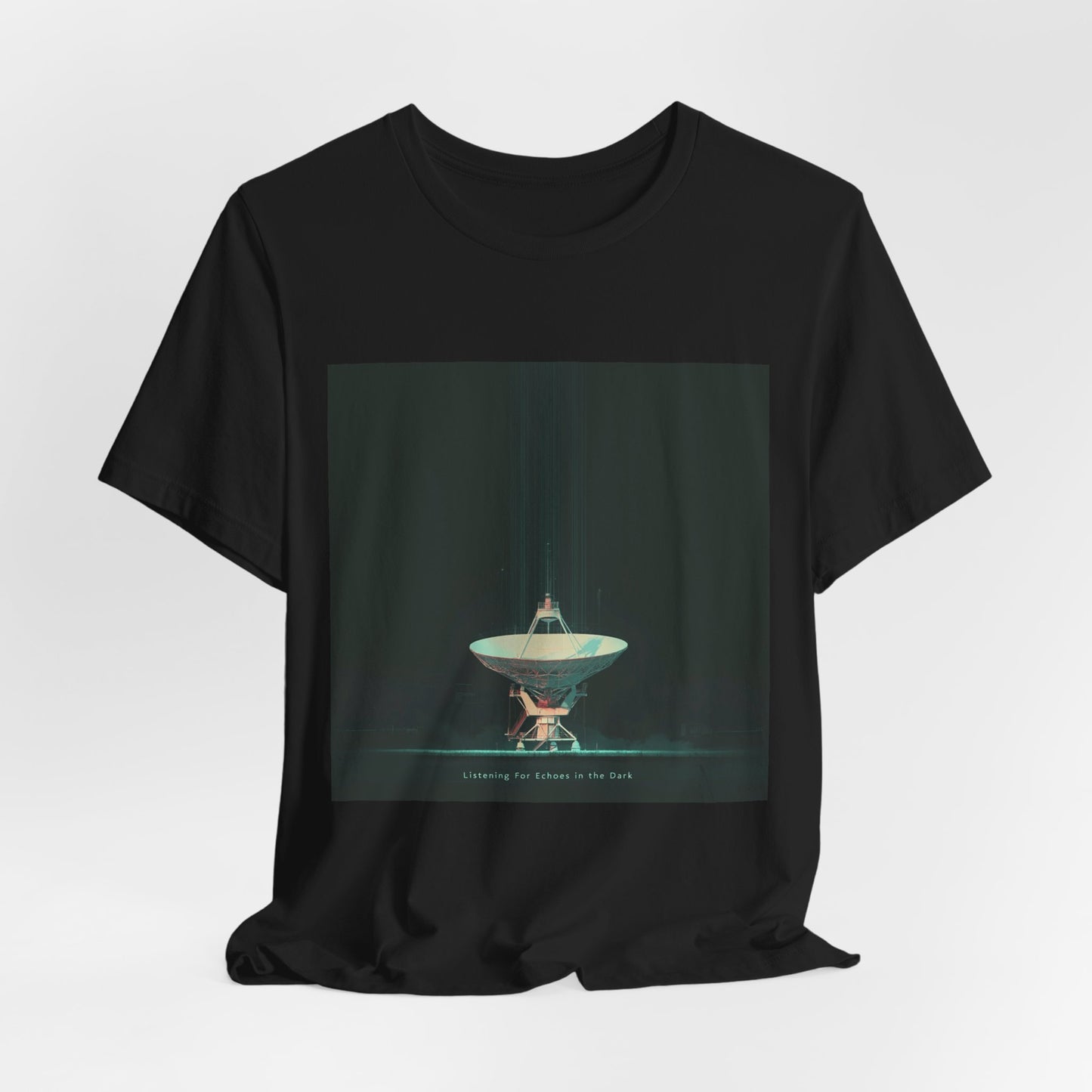 Echoes in the Dark | Radio Telescope T-Shirt | EchoVoid