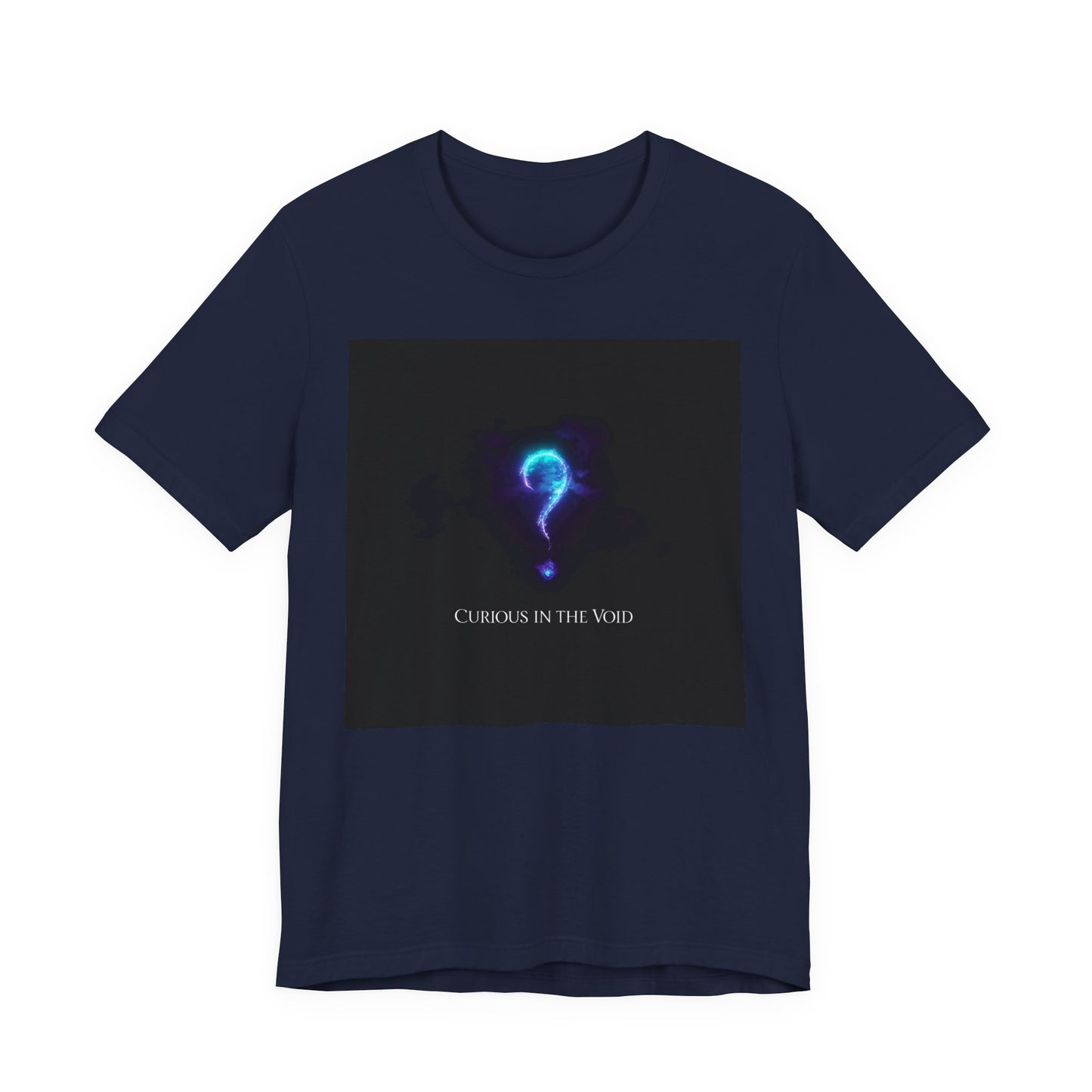 Curious in the Void | Glowing Question Mark T-Shirt | EchoVoid