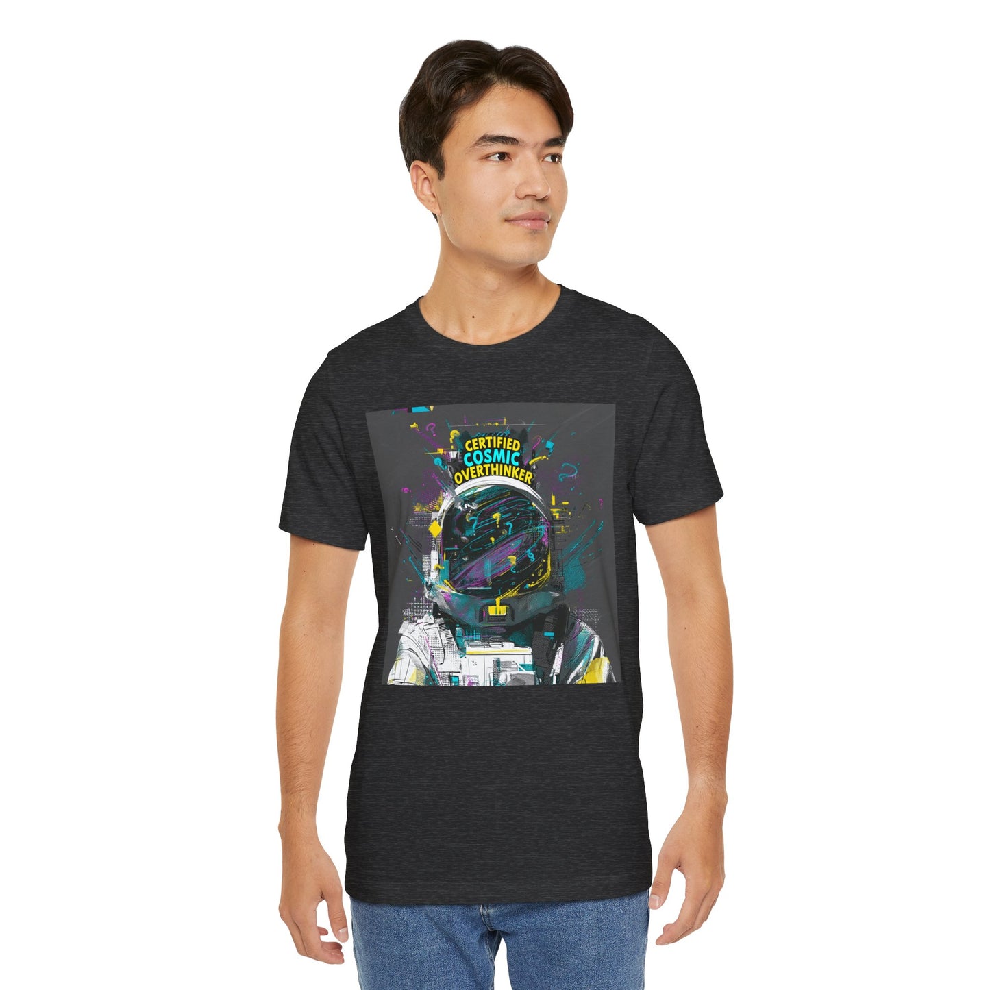 Certified Cosmic Overthinker | Astronaut Helmet T-Shirt | EchoVoid