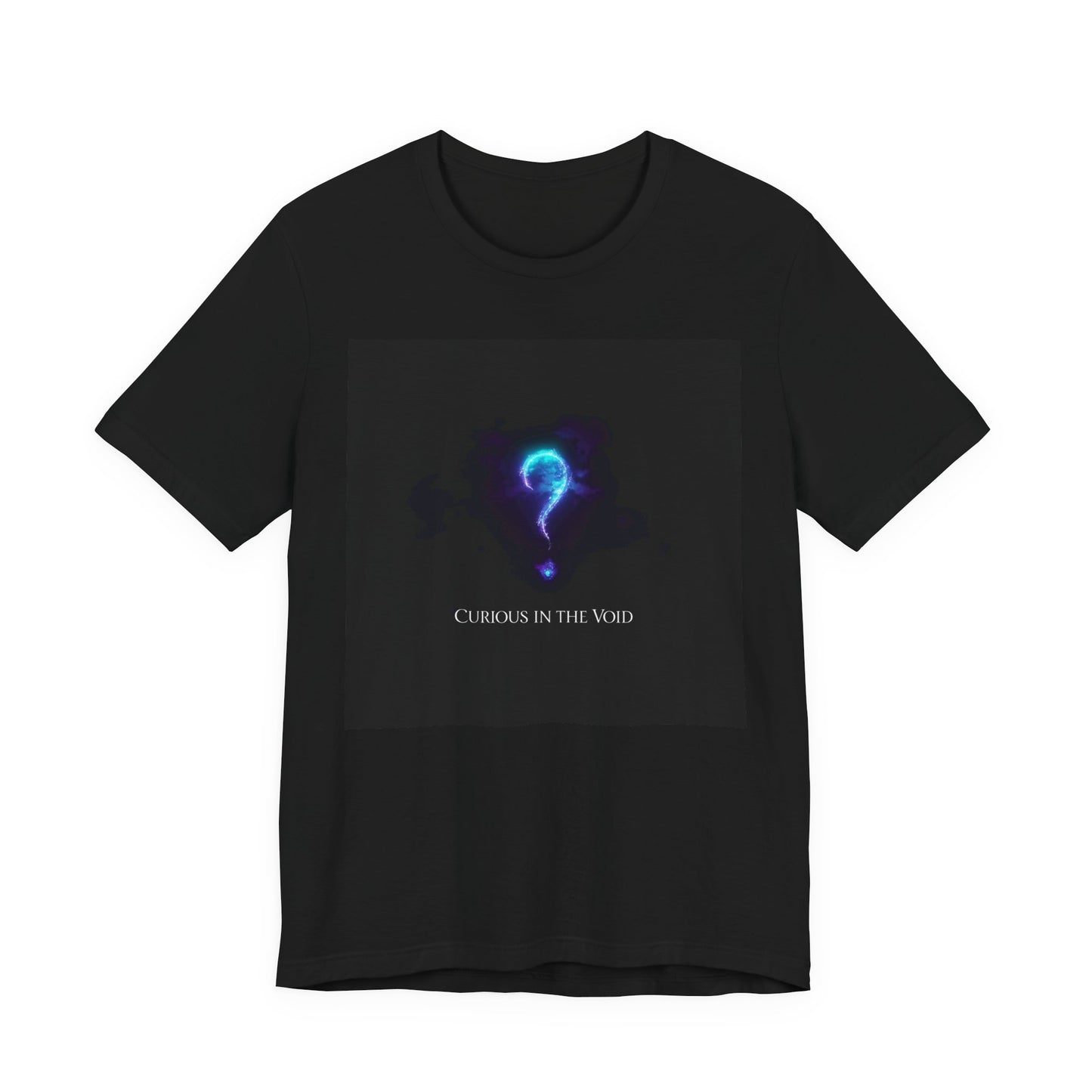 Curious in the Void | Glowing Question Mark T-Shirt | EchoVoid