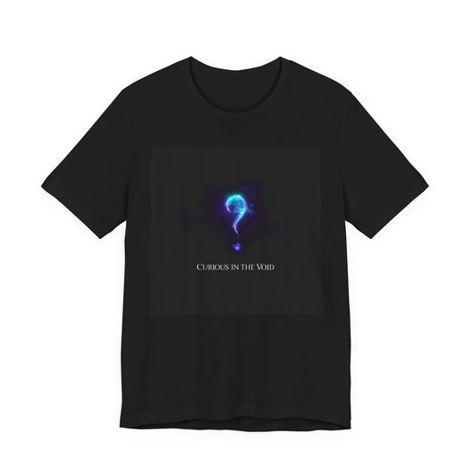 Curious in the Void | Glowing Question Mark T-Shirt | EchoVoid