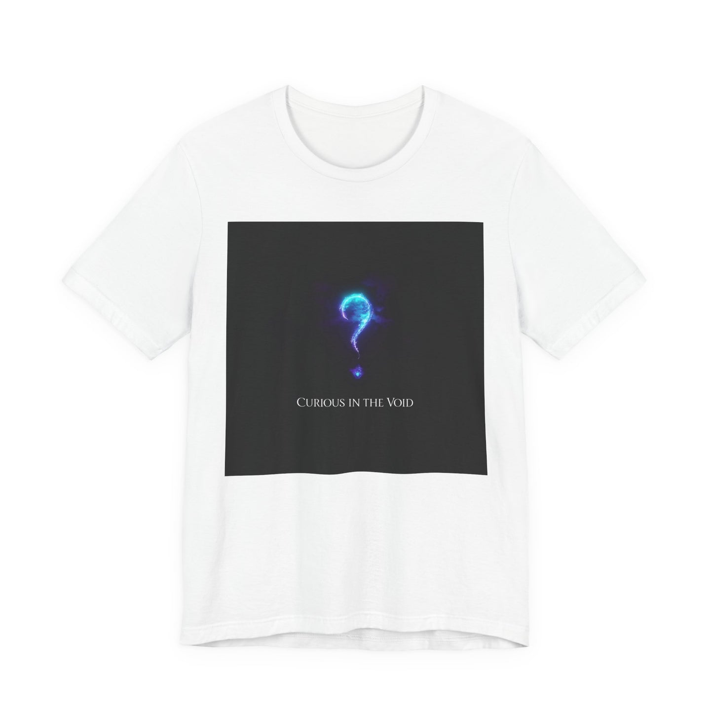 Curious in the Void | Glowing Question Mark T-Shirt | EchoVoid