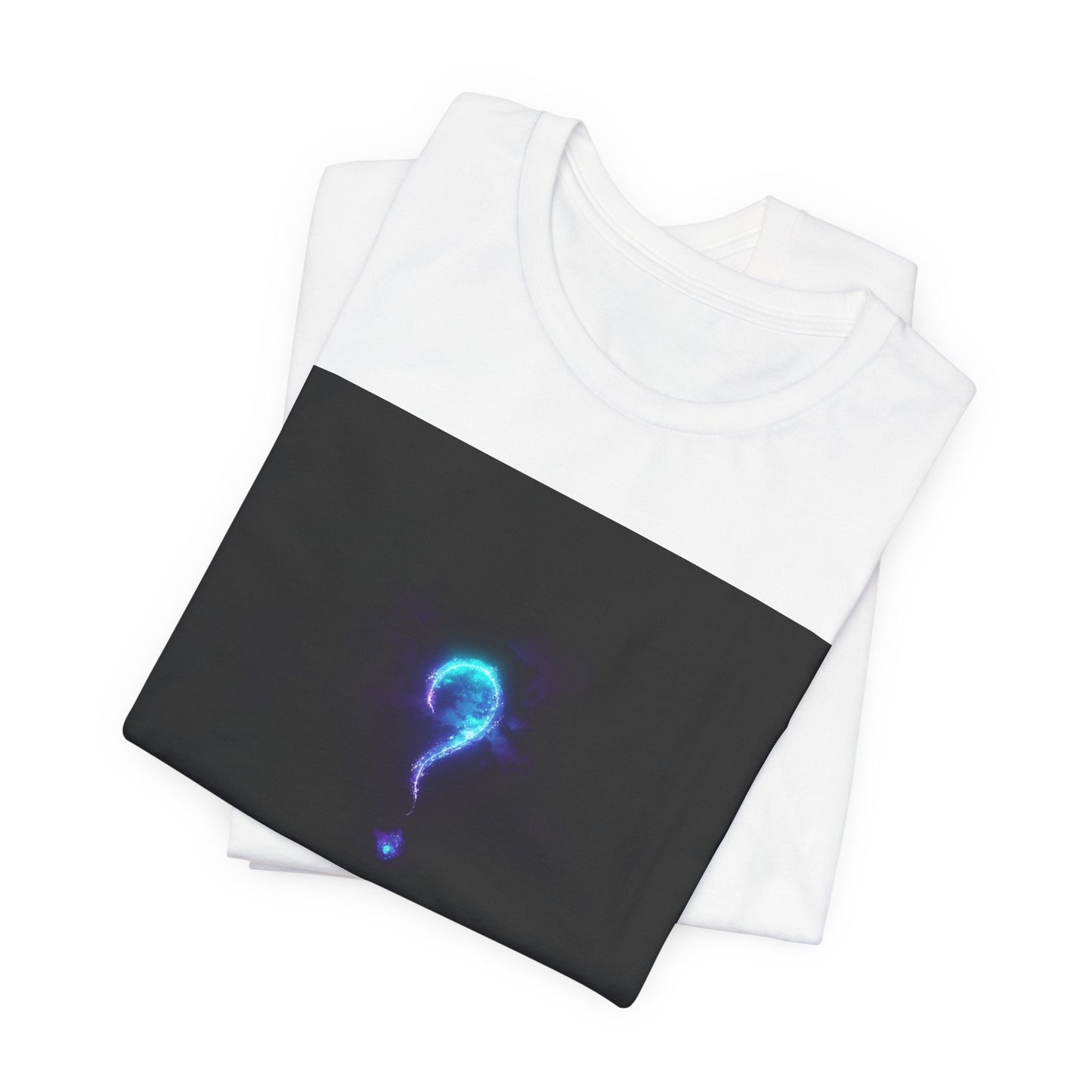 Curious in the Void | Glowing Question Mark T-Shirt | EchoVoid