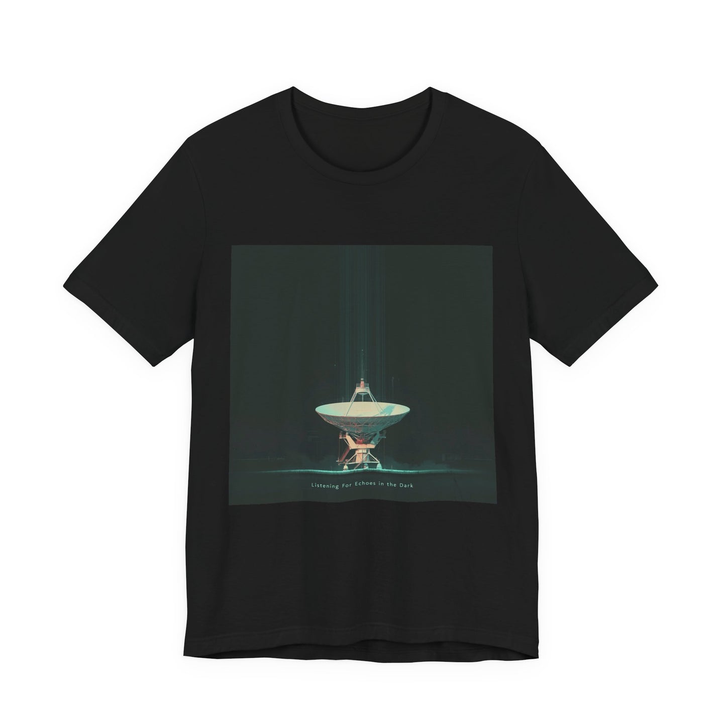 Echoes in the Dark | Radio Telescope T-Shirt | EchoVoid